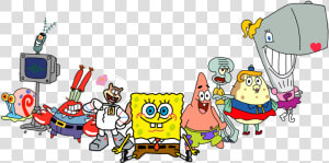 Spongebob Squarepants In My Drawing Style   Spongebob Squarepants Characters Png  Transparent Png