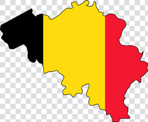 Belgium Flag Map Large Map   Belgium Flag Map  HD Png Download