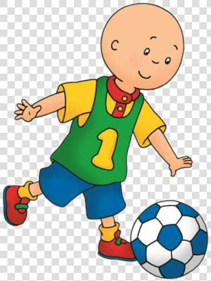 Caillou Playing Football   Caillou Playing Soccer  HD Png Download