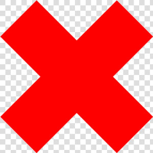 Red Cross   False Icon Png  Transparent Png