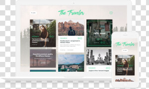 Blog Theme Wordpress Free Travellers  HD Png Download