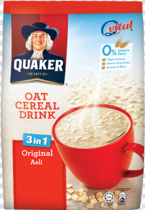 Quaker Chocolate Oat Cereal Drink  HD Png Download