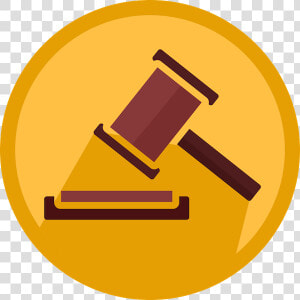 Gavel   Lawsuit Icon  HD Png Download