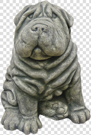 Dog  Figure  Wrinkled  Ceramic  Animal Figure   Shar Pei  HD Png Download