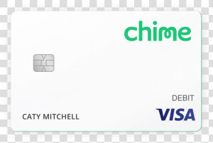 Chime Visa Debit Card   Display Device  HD Png Download