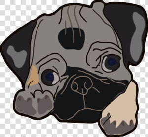 Clipart Puppy Pug   Pug Clipart Png  Transparent Png