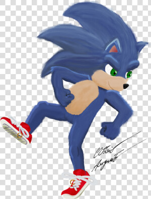 After Spending A Whole Night Analyzing The Poster For   Sonic Movie See Through  HD Png Download