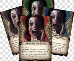 Ahc36 Cardfan Visions In Your Mind 4x   Arkham Horror Lcg Maddening Delusions  HD Png Download