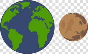 Fileearth Mars Comparision Sketch   Earth And Mars Png  Transparent Png