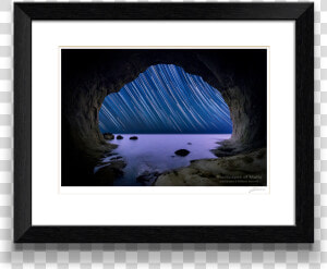 Star Trails In Sea Cave   Star Trail From Cave  HD Png Download