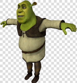 Shrek Face Png   Shrek T Pose Transparent  Png Download