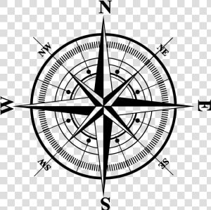 Compass Rose Clip Art   Transparent Compass Rose  HD Png Download