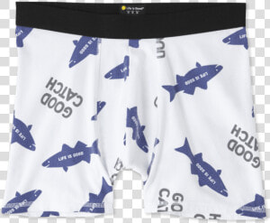 Men S All Over Fish Boxers   Board Short  HD Png Download