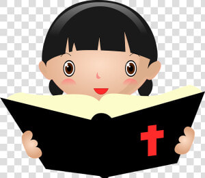 Bible Study  Bible  Study  Religion  Christian   Girl Reading Bible Clipart  HD Png Download