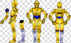 Transparent C3po Clipart   Cartoon  HD Png Download