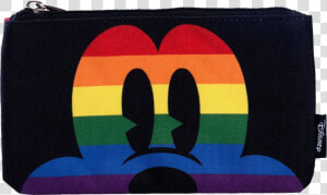 Mickey Mouse Rainbow 8” Pencil Case   Loungefly  HD Png Download