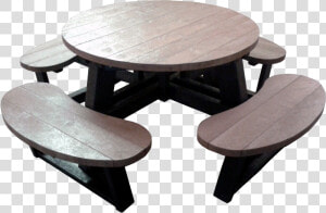 Round Large Picnic Table   Picnic Table  HD Png Download