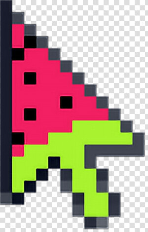  watermelon  cursor  mousr  pixel  ftestickers  tumblr   Mouse Cursor  HD Png Download