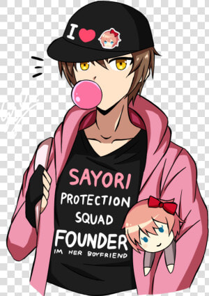 Http     i   4cdn   Org vg 1511152633537 Randal   Doki   Ddlc Sayori Protection Squad  HD Png Download