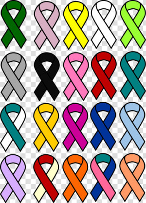 Square symmetry area   Ribbons For Cancer Png  Transparent Png