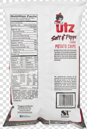 Utz Potato Chips  Salt  amp  Pepper   Bratwurst  HD Png Download