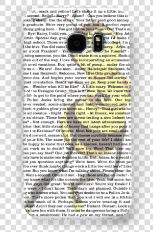 Bee Movie Script Small  HD Png Download