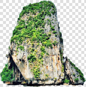  sticker  rock  green  mossy   Tham Phra Nang Beach  HD Png Download