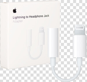 Apple Lightning To Headphone Jack Adapter  HD Png Download