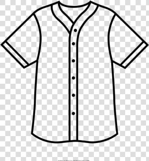 Baseball Jersey Coloring Page   Black Outline Black Color Simple Image Maltese Cross  HD Png Download