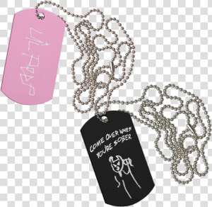 Come Over When You Re Sober Pt   Lil Peep Dog Tags  HD Png Download