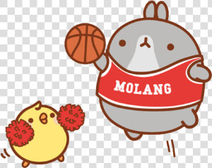  molang  kawaii  basketball   Molang Sport  HD Png Download