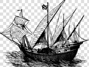 Caravel Ships 15th Century  HD Png Download