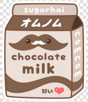  chocolatemilk  kawaii  chocolate  brownaesthetic  chocolateaesthetic  HD Png Download