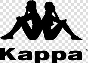 Kappa Png   Kappa   Two People Sitting Back To Back Brand  Transparent Png