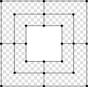 Box  Square  Target  Cursor  Dots  Lines  Line  Dot   12 Men  39 s Morris Board  HD Png Download