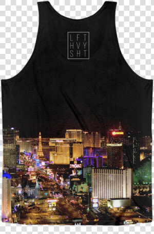 Las Vegas Skyline Men S Tank Top   House Of Blues Foundation Room  HD Png Download