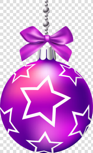 Purple Christmas Balls Png Clip Art   Purple Christmas Ball Clipart  Transparent Png