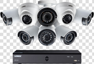 Hd Security Camera System With Six 1080p Bullet And   Lorex Cctv  HD Png Download