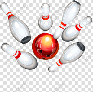 Bowling Pin Clipart   Transparent Background Bowling Pin Clipart  HD Png Download