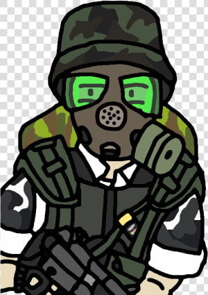 Hecu Soldier By Hashtagdown   Ww2 Cartoon Gas Mask  HD Png Download