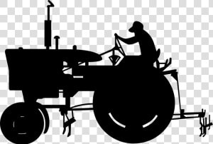 John Deere Tractor Agriculture Black And White Clip   Agriculture Black And White Art  HD Png Download