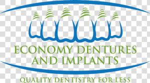 Economy Dentures Logo   Graphic Design  HD Png Download