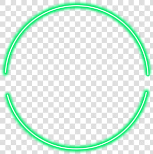  neon  round  green  freetoedit  circle  frame  border   Circle  HD Png Download