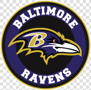 Baltimore Ravens Circle Logo Vinyl Decal   Sticker   Baltimore Ravens  HD Png Download