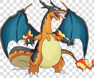 It S Mega By Himanuts On Deviantart   Mega Evolution Charizard Z  HD Png Download