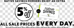 Monthly Sales Web Banner Native Savings   Sign  HD Png Download