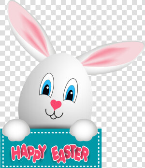 Happy Easter Bunny Png   Transparent Transparent Background Easter Bunny Clipart  Png Download