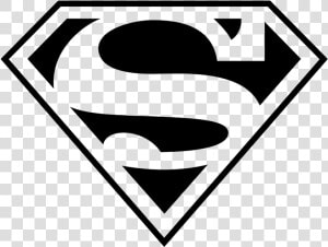 Superman Logo Png Hd Transparent Background   Superman Logo Black And White  Png Download