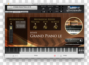 Estate Grand Le For Sforzando   Estate Grand Piano Le  HD Png Download