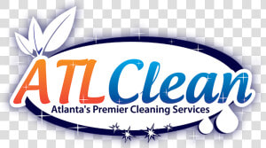 Atl Clean Logo Glow   Cleaning Crew Services Logo  HD Png Download